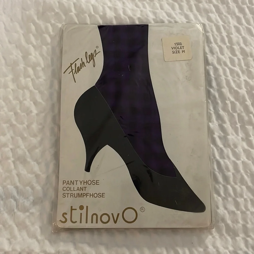 StilnovO Deadstock Flash Legs Pantyhose Violet Size M NEW